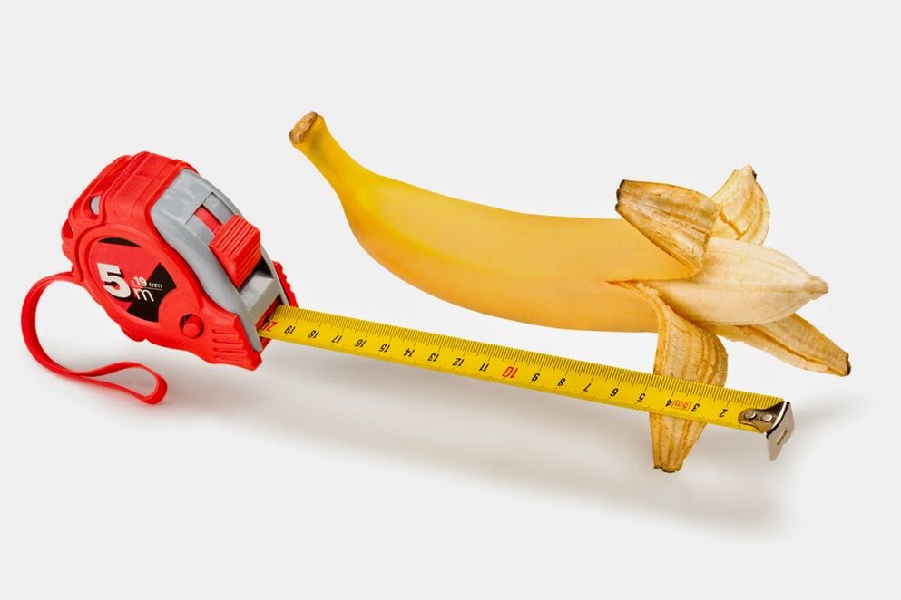μετρώντας ένα πέος πριν το μεγεθύνετε χρησιμοποιώντας το παράδειγμα μιας μπανάνας